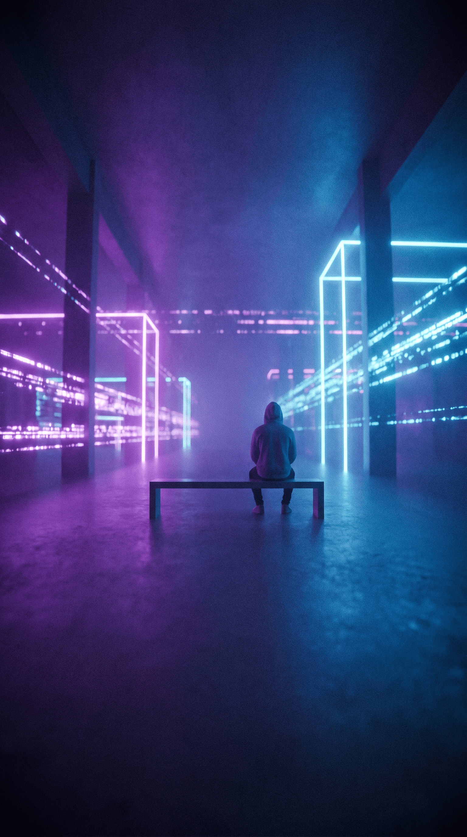 Gothic Mignolia × Futuristic - Heart Reality visual aesthetic