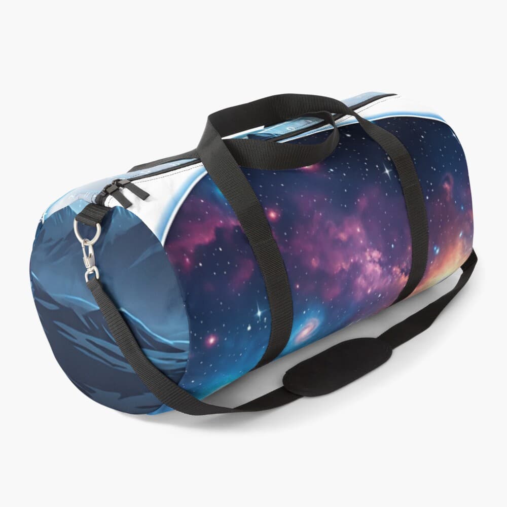 Cosmic Sci Fi rain Duffle Bag